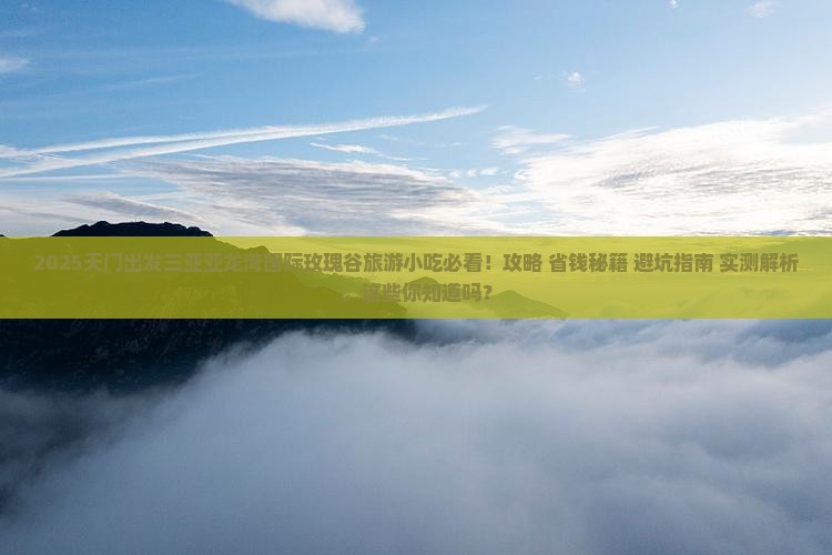 天门出发三亚亚龙湾国际玫瑰谷旅游小吃