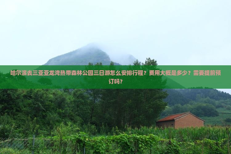 哈尔滨去三亚亚龙湾热带森林公园三日游
