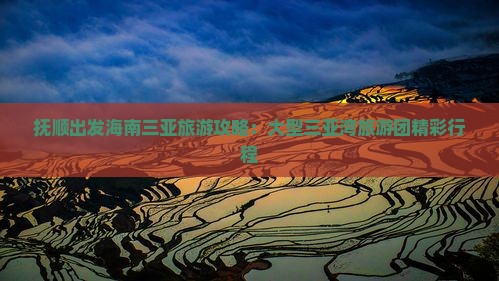 抚顺去三亚三亚湾大型旅游团