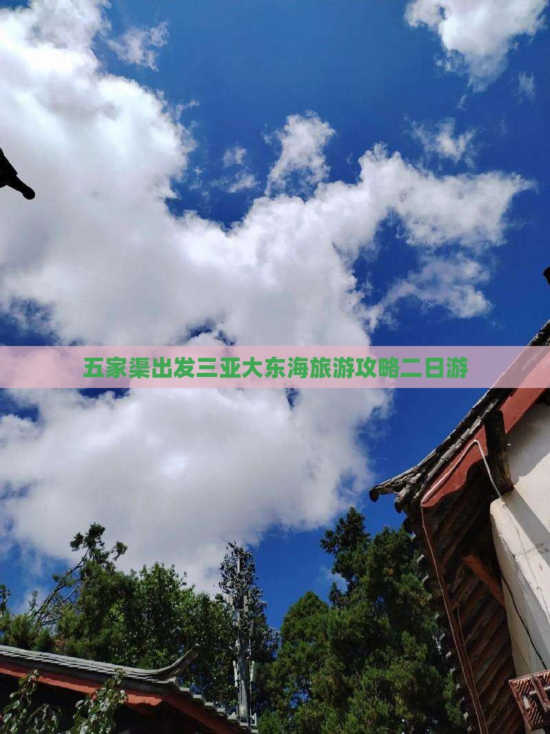 五家渠出发三亚大东海二日游