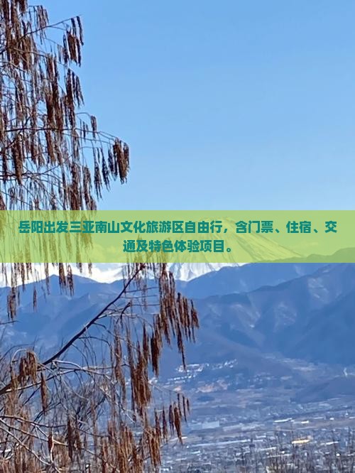 岳阳出发三亚南山文化旅游区自由行