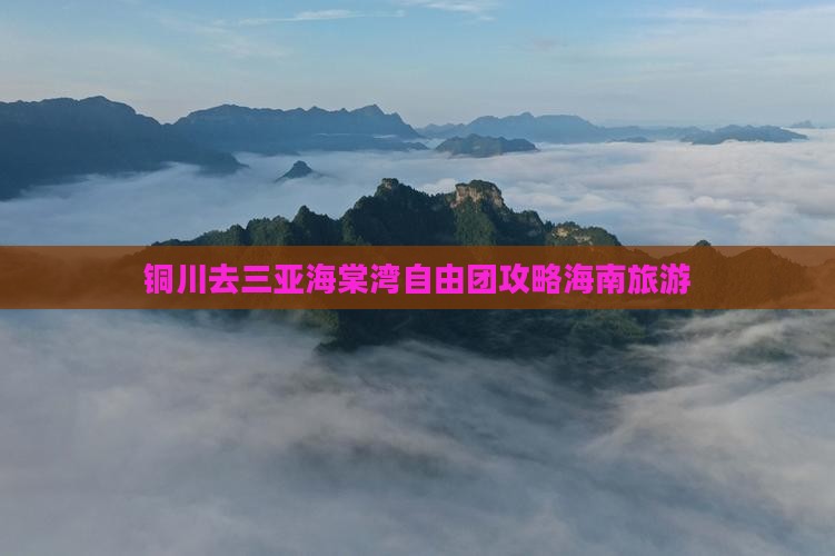 铜川去三亚海棠湾自由团