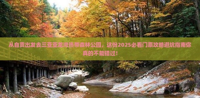 自贡出发三亚亚龙湾热带森林公园门票