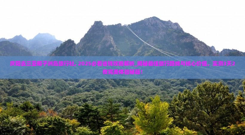 庆阳去三亚椰子洲岛旅行社
