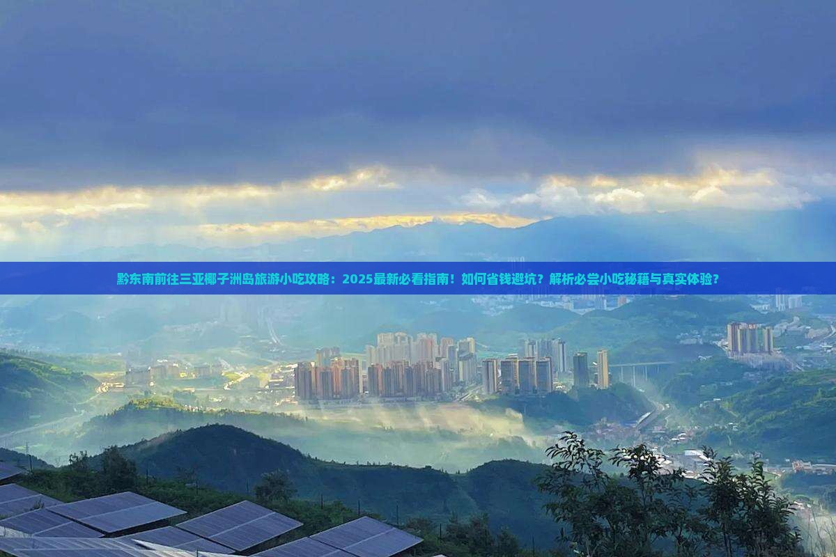 黔东南前往三亚椰子洲岛旅游小吃