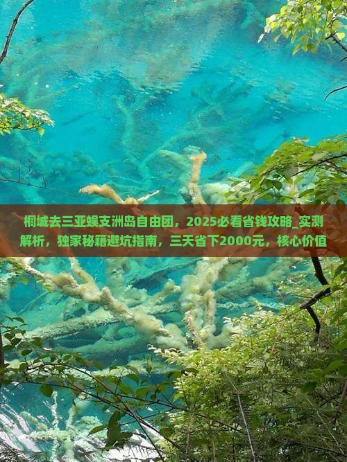 桐城去三亚蜈支洲岛自由团