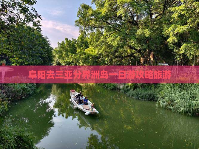 阜阳去三亚分界洲岛一日游