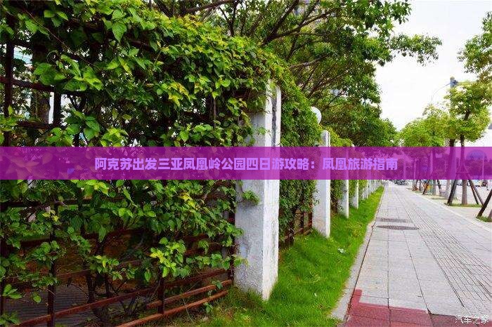 阿克苏出发三亚凤凰岭公园四日游