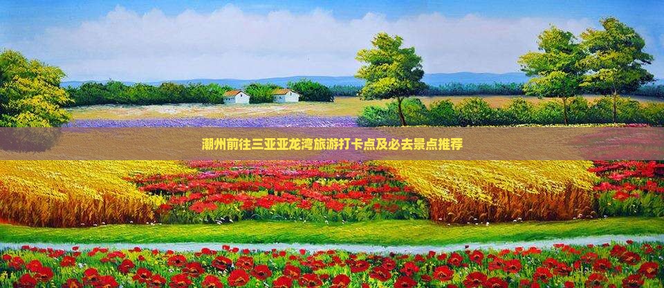 潮州前往三亚亚龙湾旅游打卡点