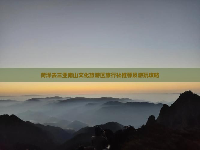 菏泽去三亚南山文化旅游区旅行社