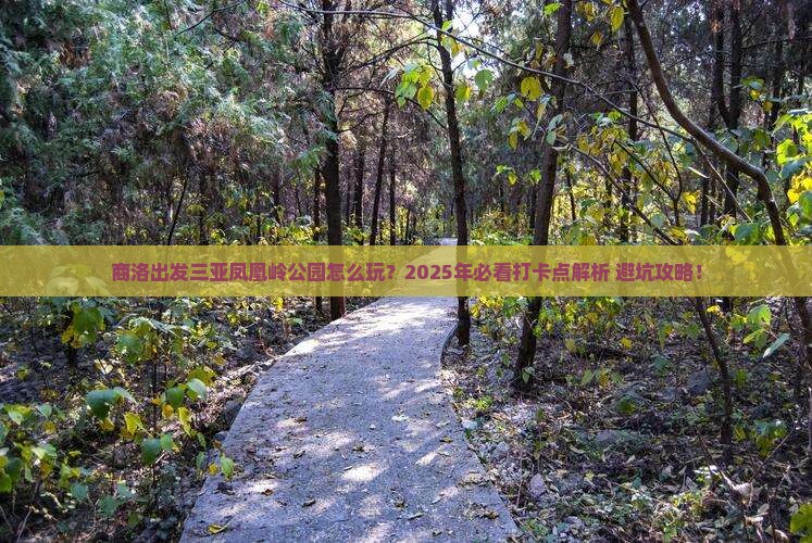 商洛出发三亚凤凰岭公园旅游打卡点