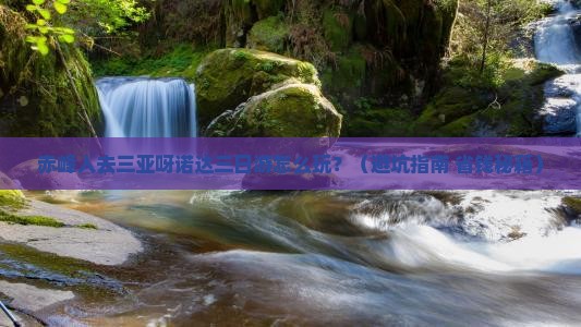 赤峰去三亚呀诺达景区三日游