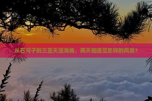 石河子前往三亚天涯海角二日游