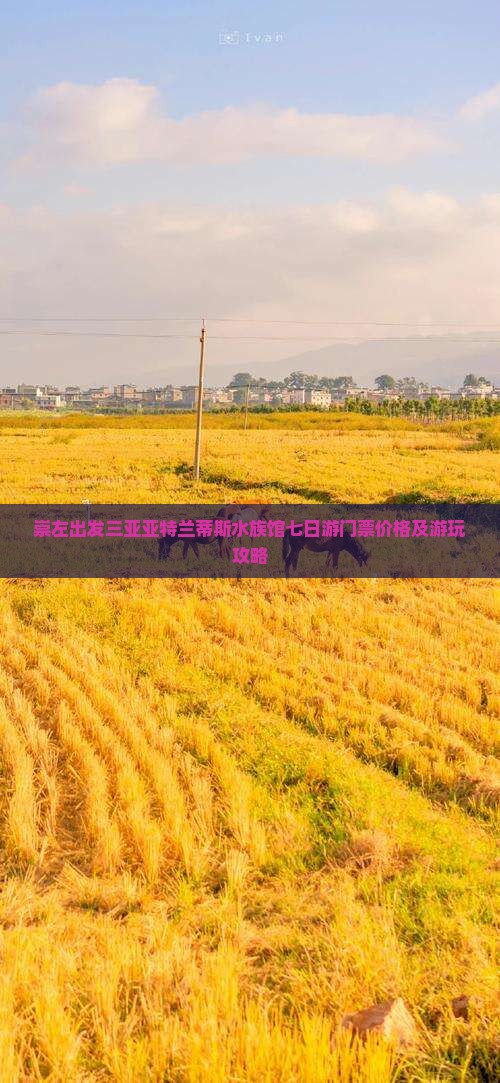 崇左出发三亚亚特兰蒂斯水族馆七日游