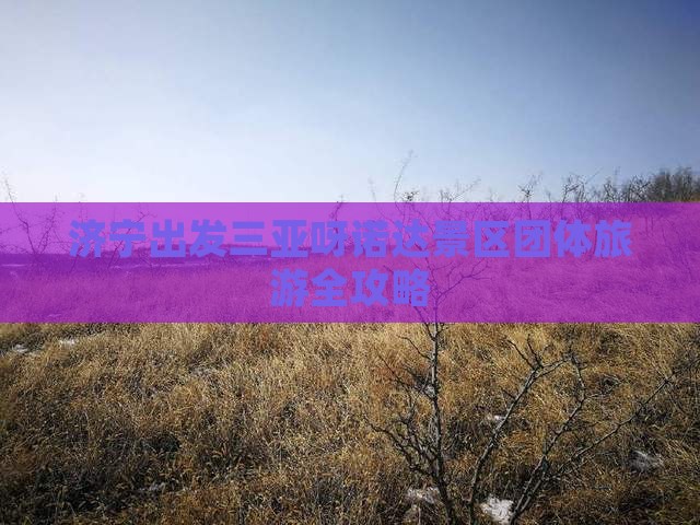 济宁出发三亚呀诺达景区团体旅游