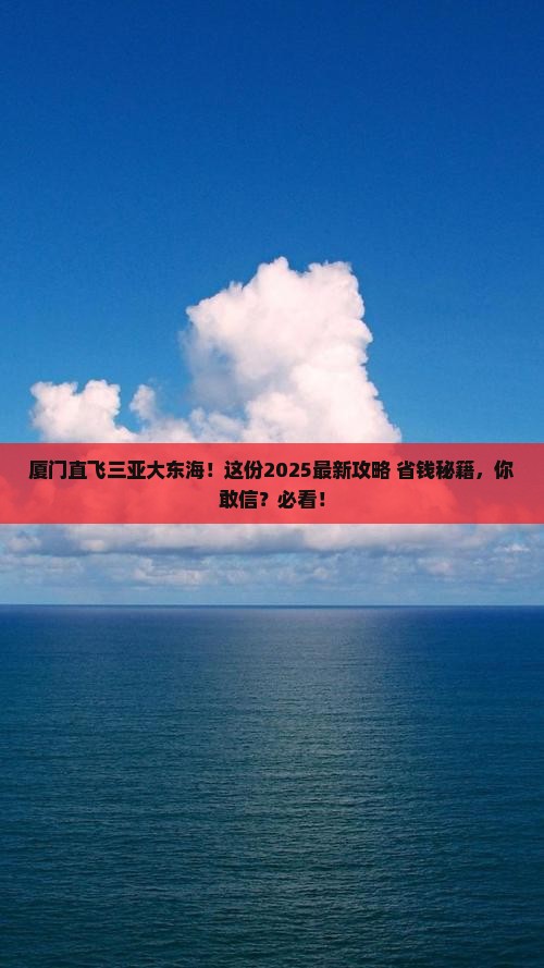 厦门去三亚大东海自由团