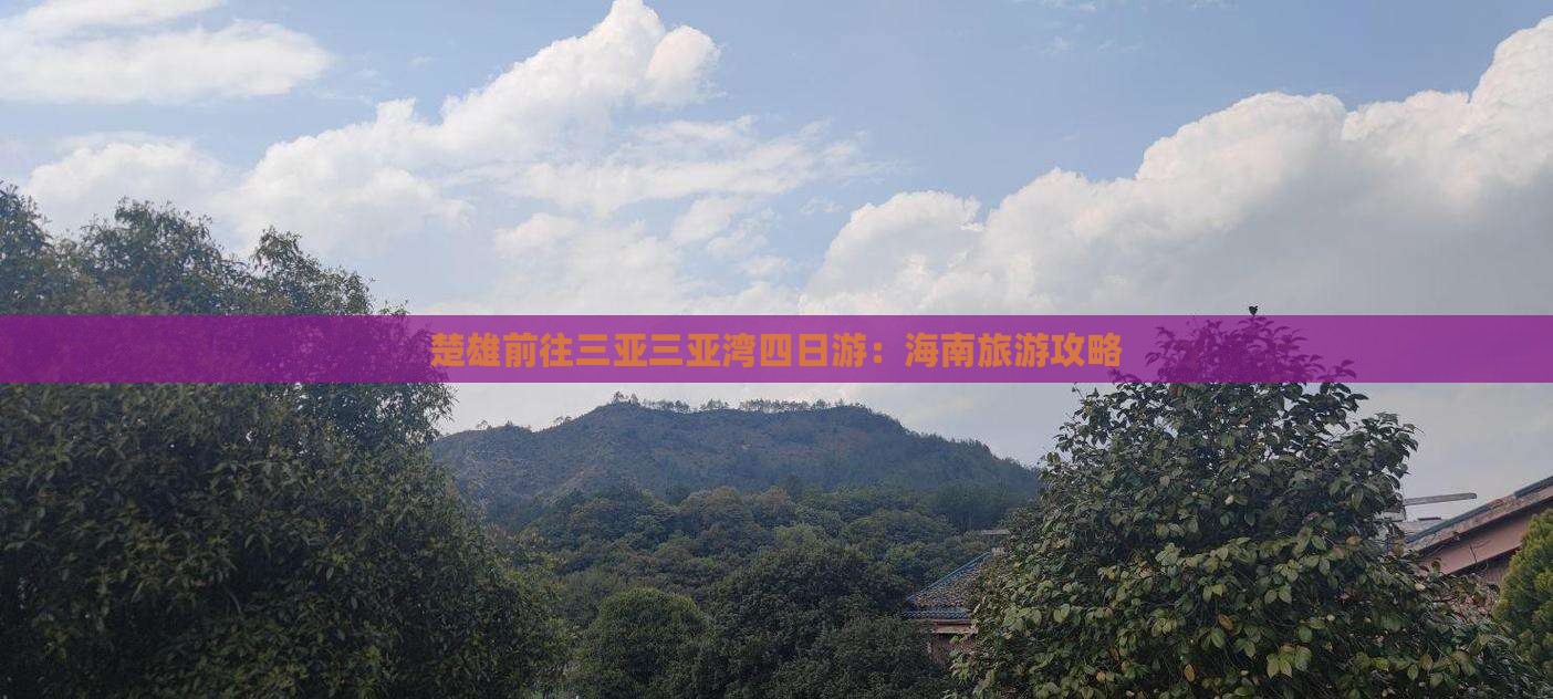 楚雄前往三亚三亚湾四日游
