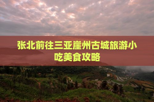 张北前往三亚崖洲古城旅游小吃