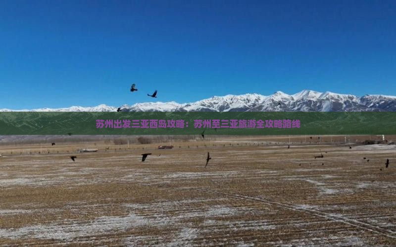 苏州出发三亚西岛攻略：苏州至三亚旅游全攻略路线