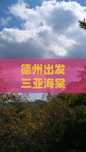 德州出发三亚海棠湾二日游报价及路线推荐
