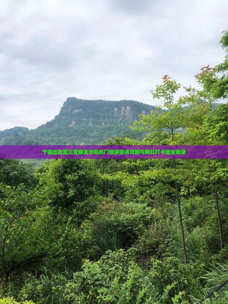 宁德出发至三亚蜈支洲岛热门旅游景点攻略与网红打卡地全收录