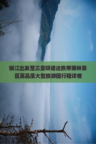 镇江出发至三亚呀诺达热带雨林景区高品质大型旅游团行程详情