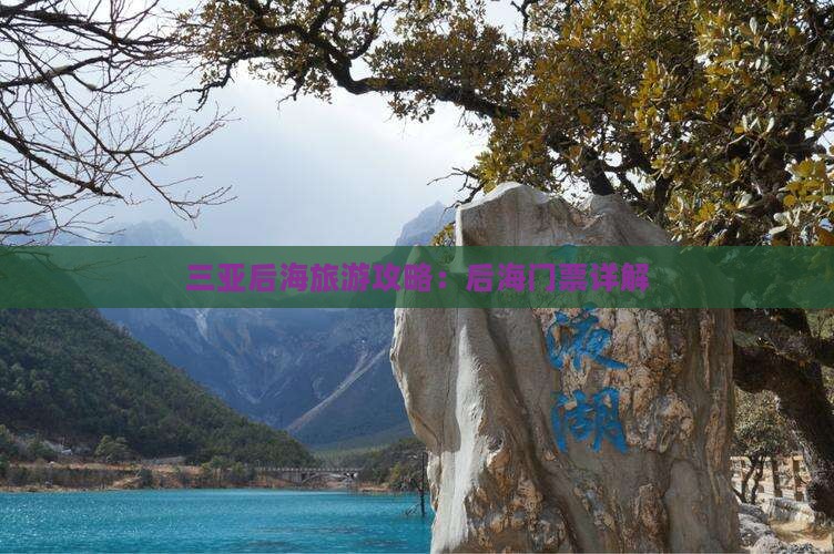 永新出发三亚后海门票