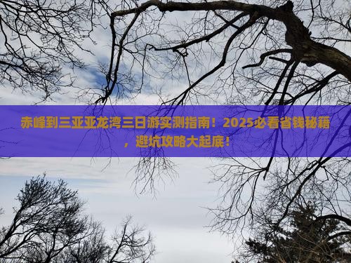 赤峰去三亚亚龙湾三日游