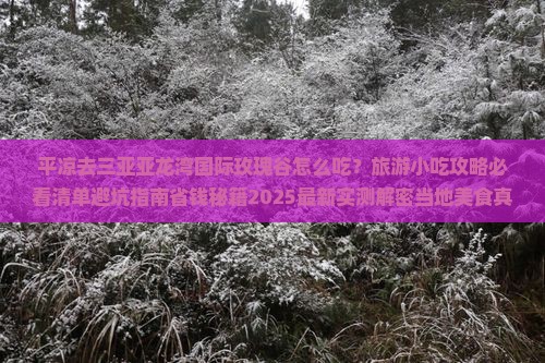 平凉前往三亚亚龙湾国际玫瑰谷旅游小吃