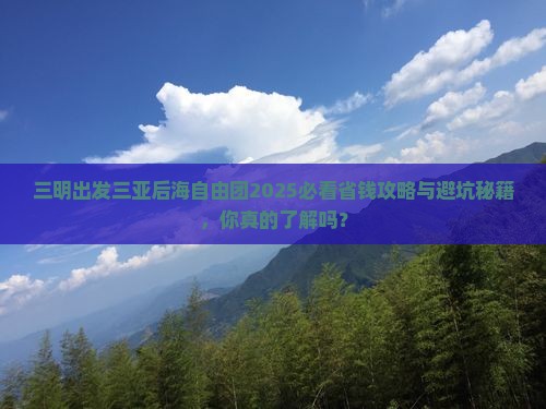 三明出发三亚后海自由团