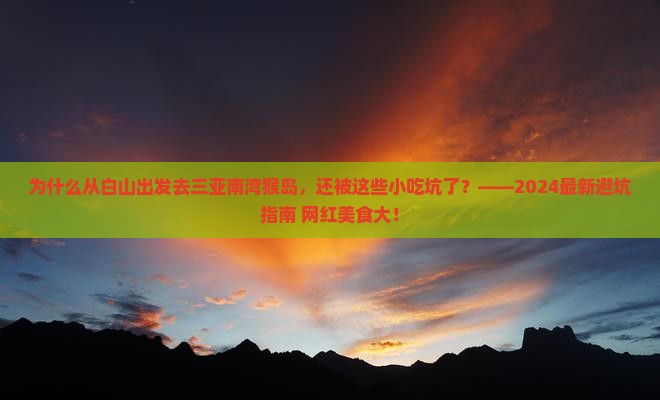白山出发三亚南湾猴岛旅游小吃