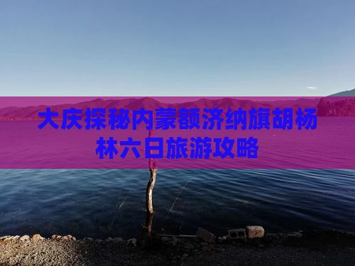 大庆探秘内蒙额济纳旗胡杨林六日旅游攻略