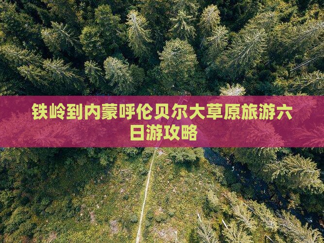 铁岭到内蒙呼伦贝尔大草原旅游六日游攻略