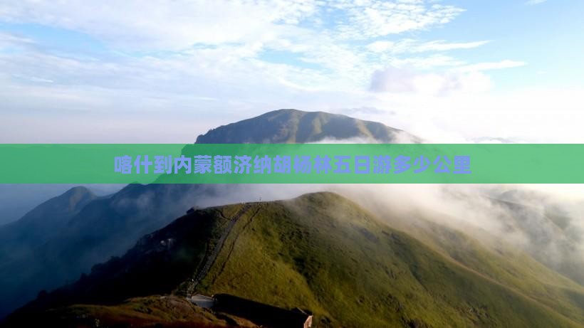 喀什到内蒙额济纳胡杨林五日游多少公里