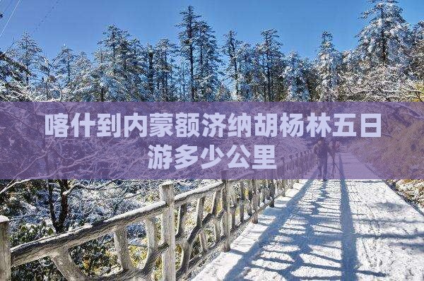 喀什到内蒙额济纳胡杨林五日游多少公里