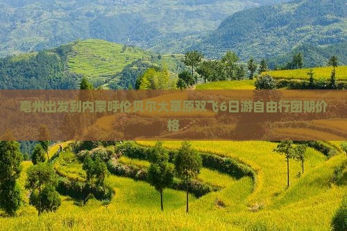亳州出发到内蒙呼伦贝尔大草原双飞6日游自由行团期价格