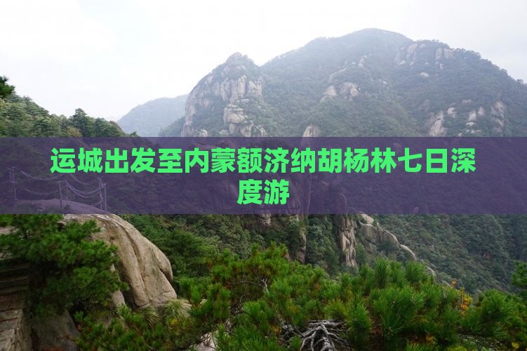 运城出发至内蒙额济纳胡杨林七日深度游