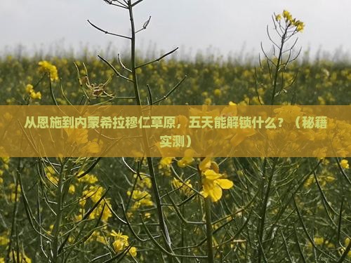 恩施去内蒙希拉穆仁草原五日游 恩施去内蒙希拉穆仁草原五日游