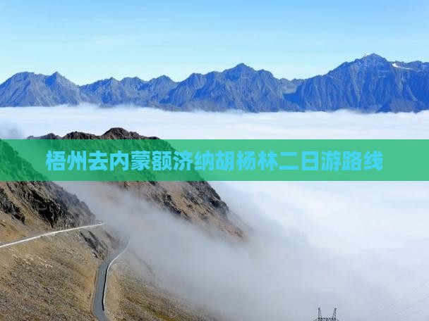 梧州去内蒙额济纳胡杨林二日游