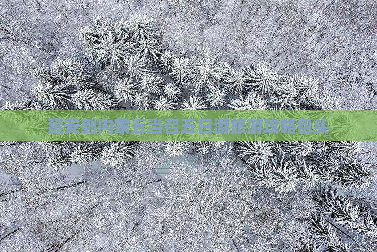延安到内蒙五当召五日游旅游攻略包头