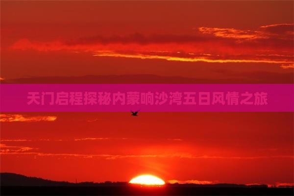 天门启程探秘内蒙响沙湾五日风情之旅