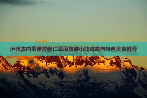 泸州去内蒙希拉穆仁草原旅游小吃攻略与特色美食推荐
