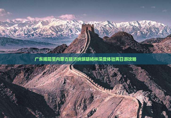 广东揭阳至内蒙古额济纳旗胡杨林深度体验两日游攻略