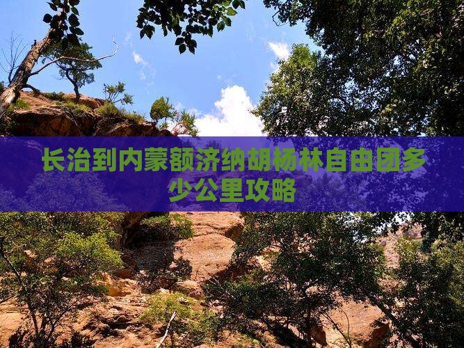 长治到内蒙额济纳胡杨林自由团