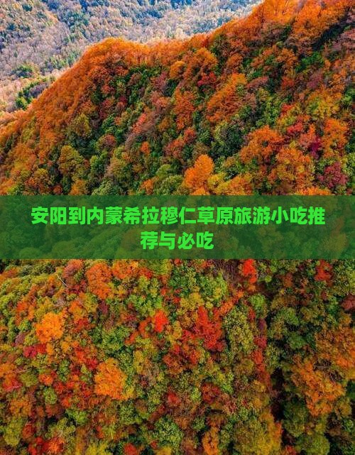 安阳到内蒙希拉穆仁草原旅游小吃推荐与必吃
