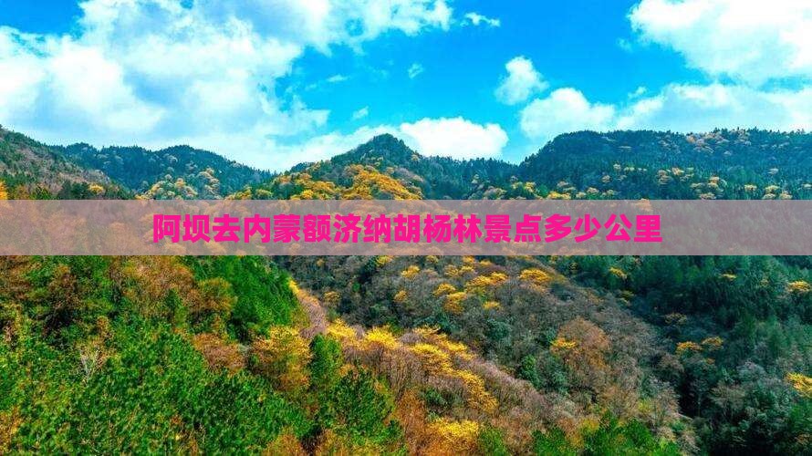 阿坝去内蒙额济纳胡杨林景点多少公里