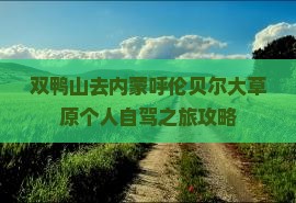双鸭山去内蒙呼伦贝尔大草原个人自驾之旅攻略