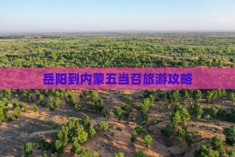 岳阳到内蒙五当召旅游攻略