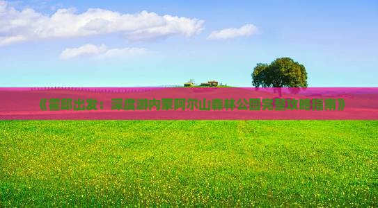 《霍邱出发：深度游内蒙阿尔山森林公园完整攻略指南》