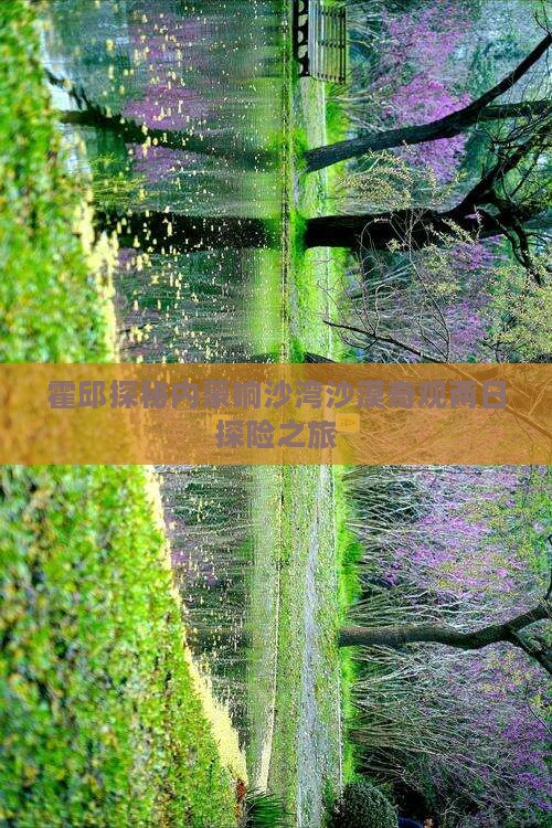 霍邱探秘内蒙响沙湾沙漠奇观两日探险之旅
